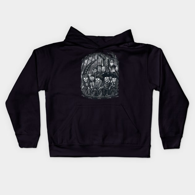 Black Pearl Kids Hoodie by 2mz